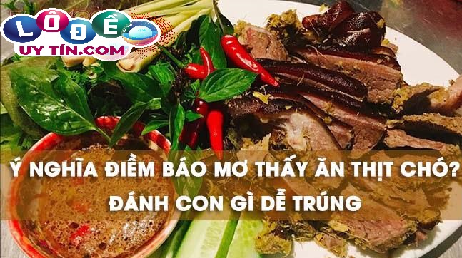 Nằm mơ thấy ăn thịt chó là điềm gì, đánh đề con gì?